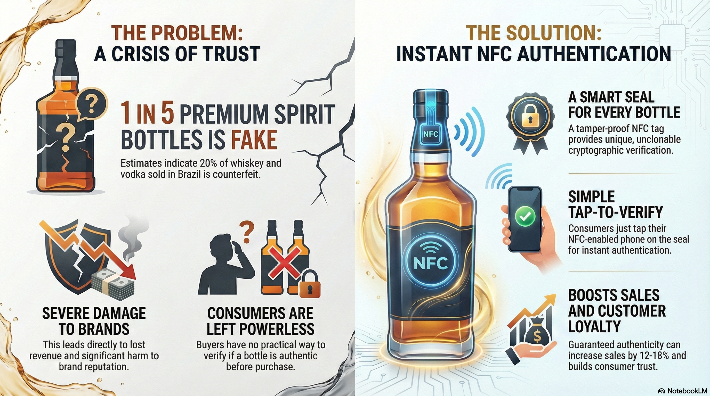 Infográfico: autenticação NFC instantânea