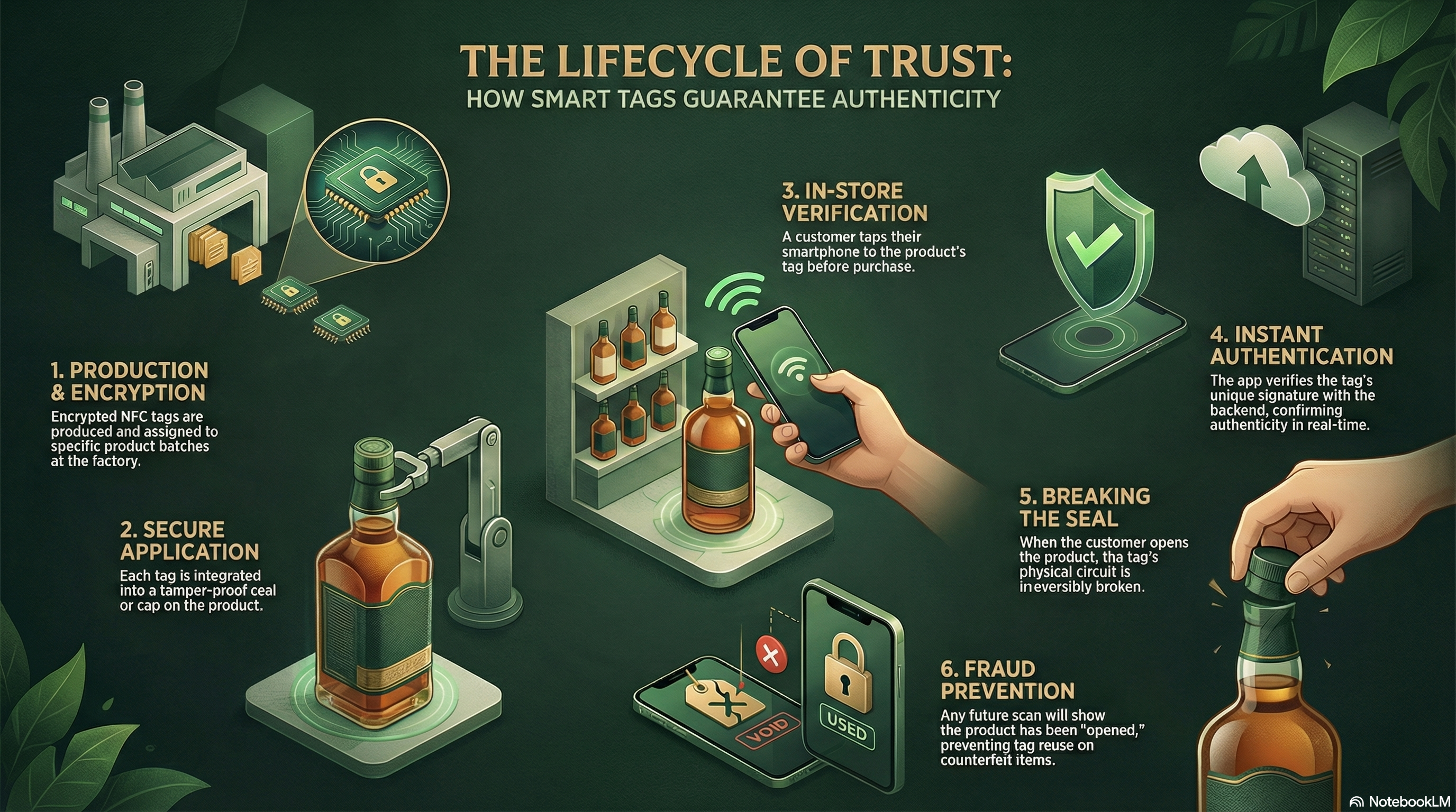 Infográfico: autenticação NFC instantânea